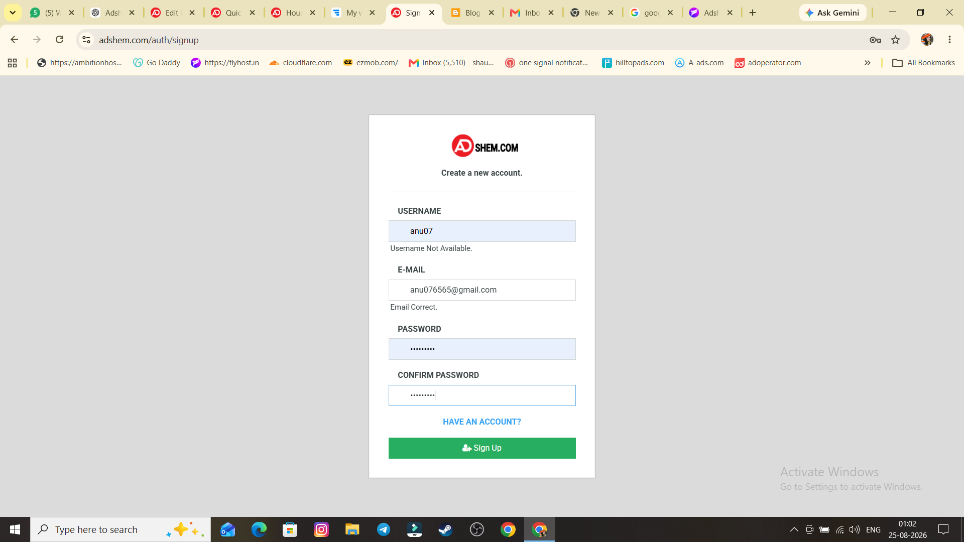 Adshem.com Account Kaise Banaye? Step-by-Step Guide